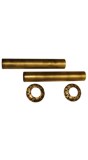 Комплект декоративных трубок и розеток D18/L160 мм Retrostyle латунь